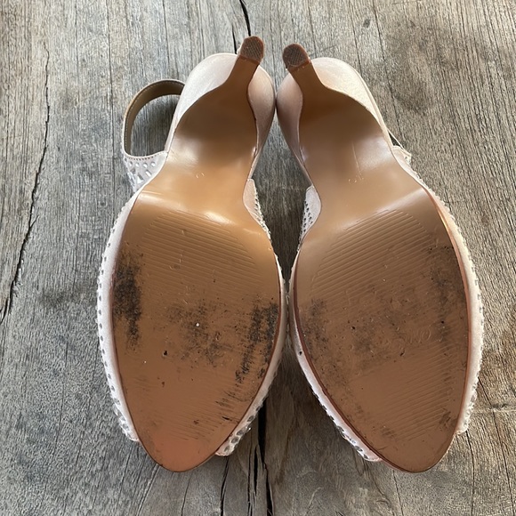 LuLu Townsend Light Pink/Beige Heels Size 10 - Picture 5 of 7